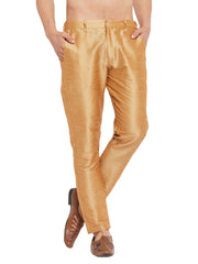 Men's Rose Gold Silk Blend Pant Style Pyjama