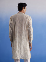 Men's Cream Cotton Kurta