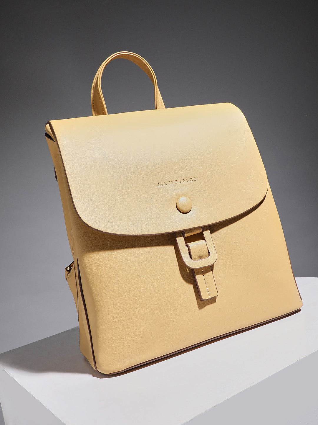 Women's The Buckle Flap Backpack - Pale Yellow