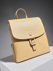 Women's The Buckle Flap Backpack - Pale Yellow