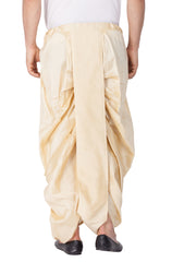 Men's Gold Silk Blend Dhoti