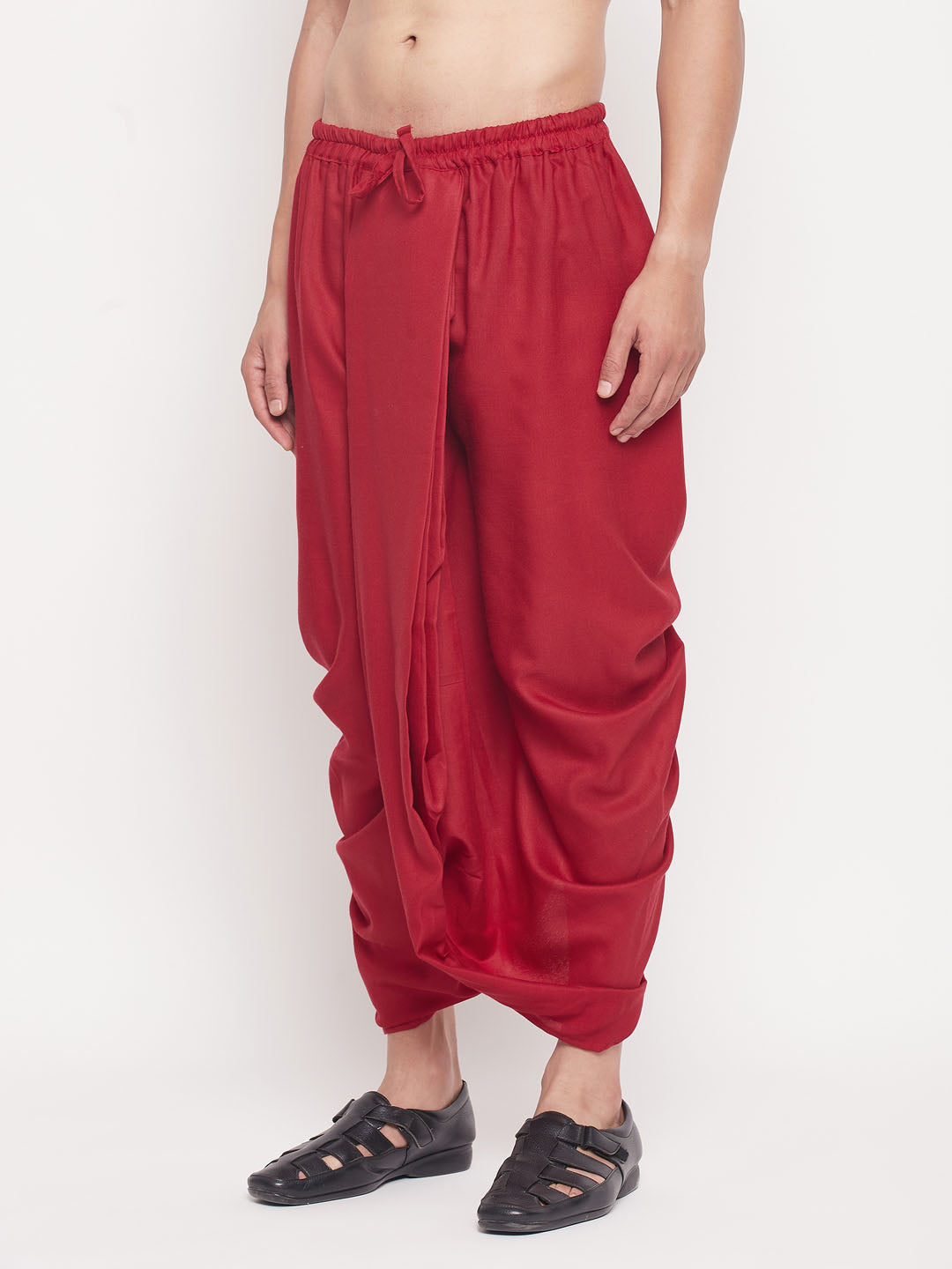 Men's Maroon Dhoti