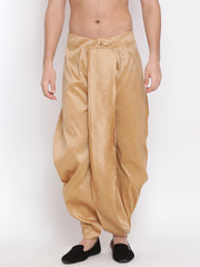 Men's Rose Gold Silk Blend Dhoti