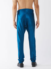 Men's Turquoise Silk Blend Pyjama