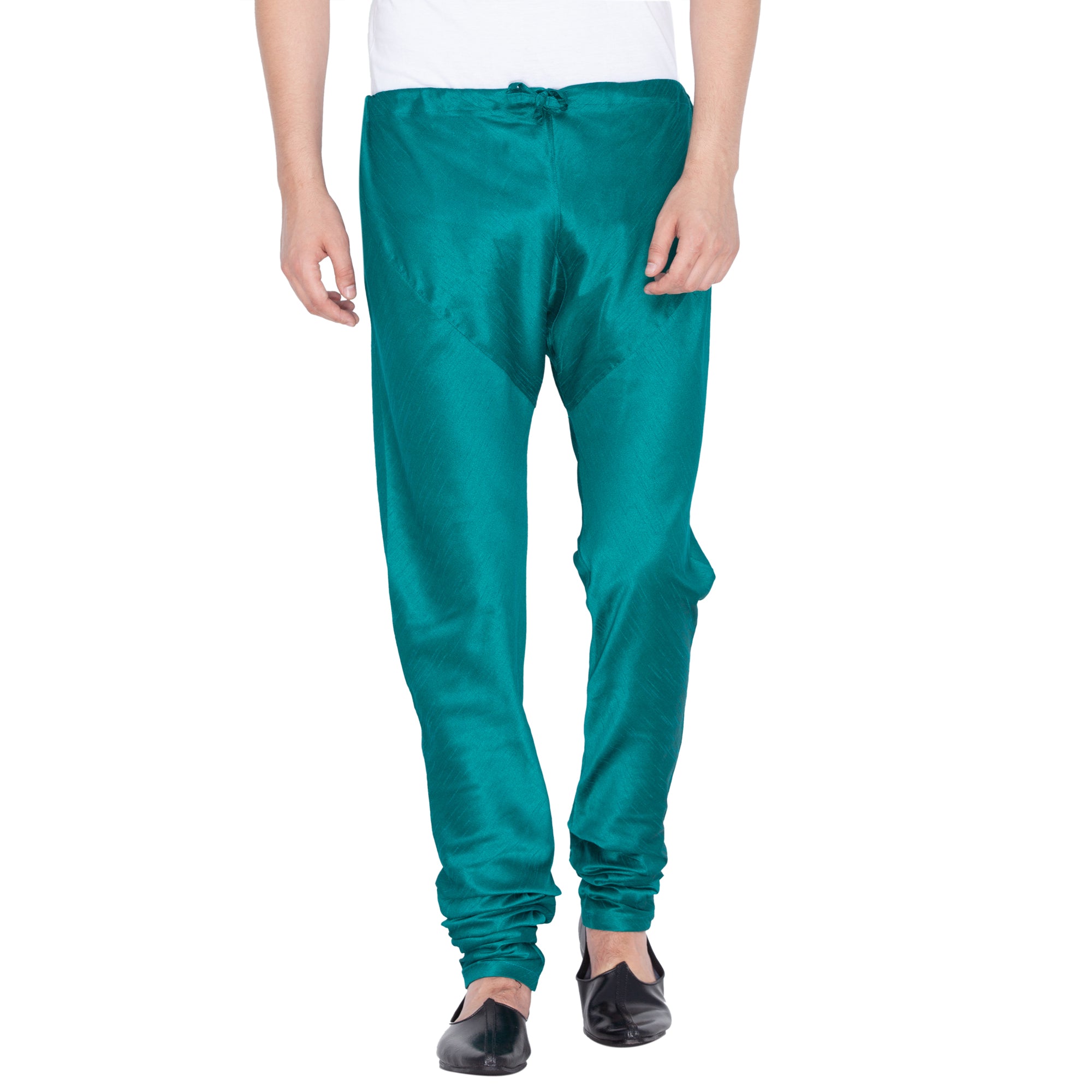 Men's Green Silk Blend Pyjama