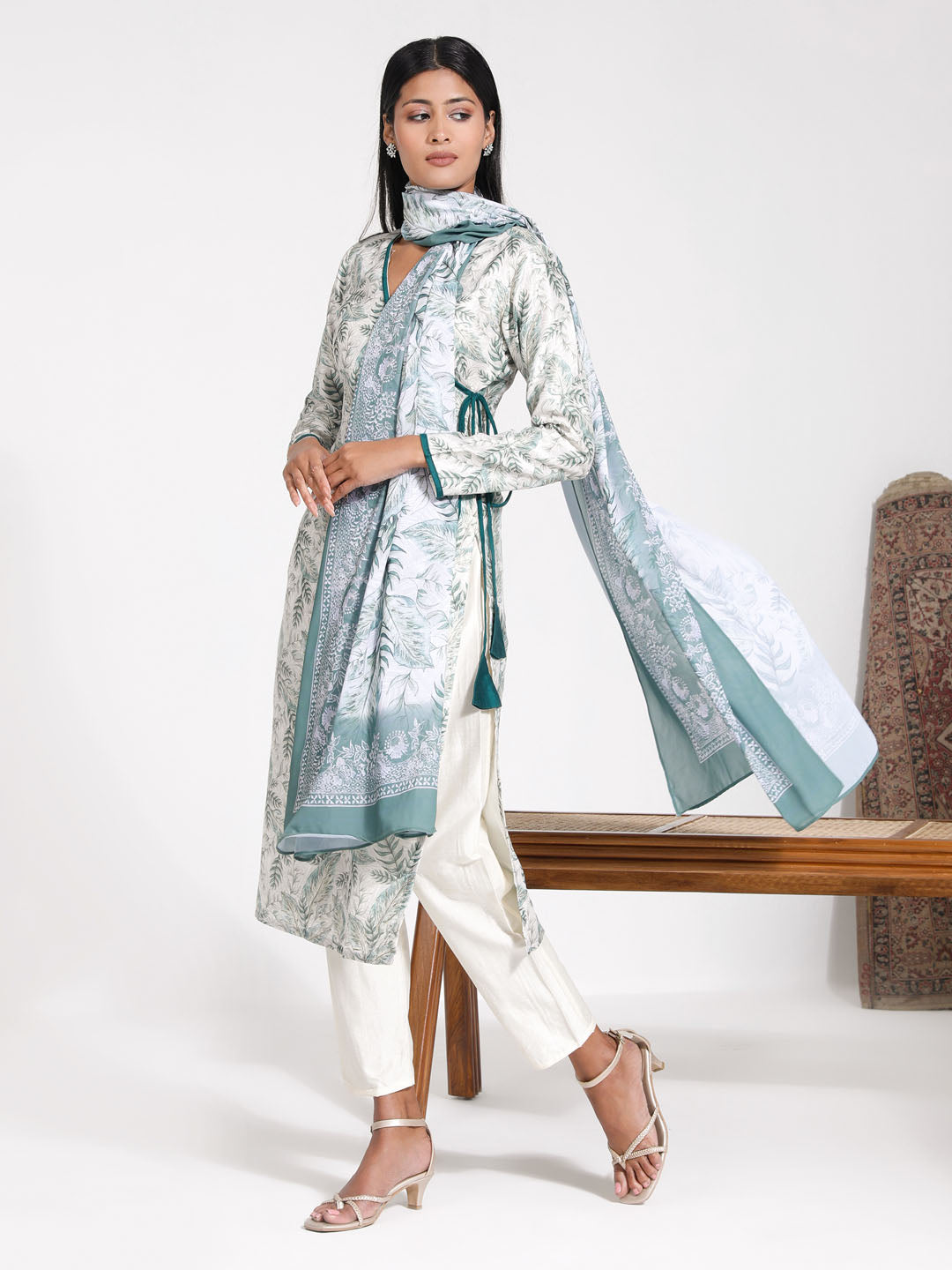 Women's Green Kurta Set