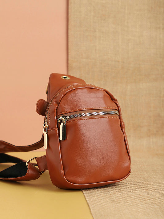 Women's The Patch Sling Bag - Tan Brown