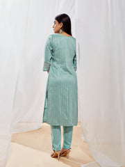 Women's Mint Green Kurta Set