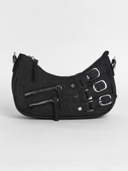 Women's The Denim Shoulder Bag - Charcoal Black