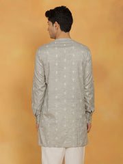 Men's Green Cotton Kurta