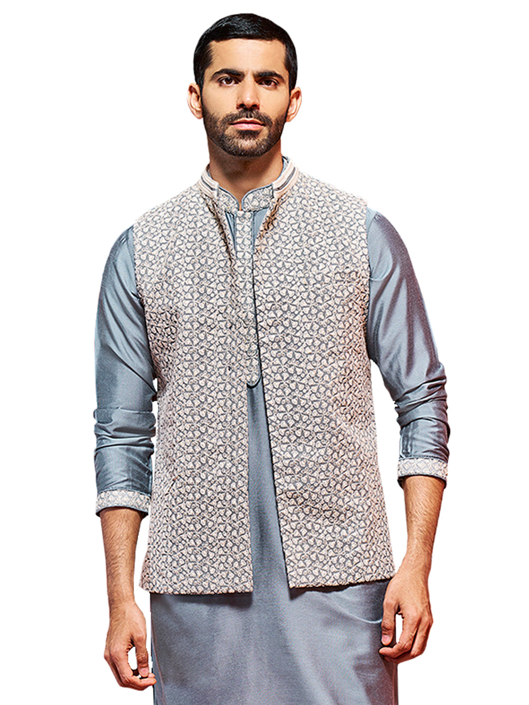 Men's Gray - Nehru Jacket