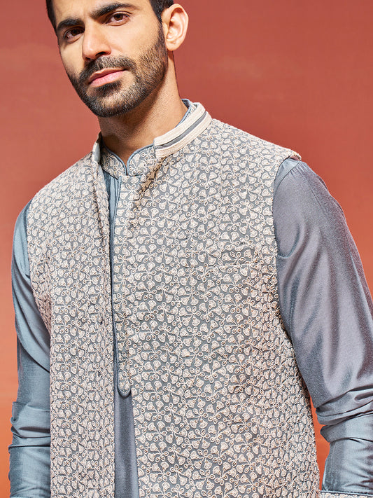 Men's Gray - Nehru Jacket