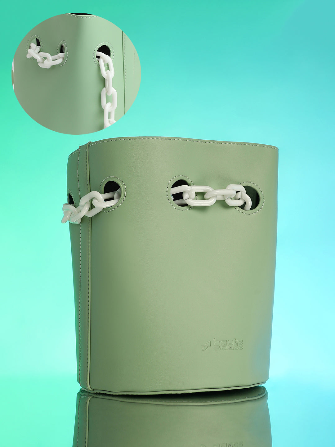 Women's The Block-A-Chain Bucket Bag - Pistachio Green