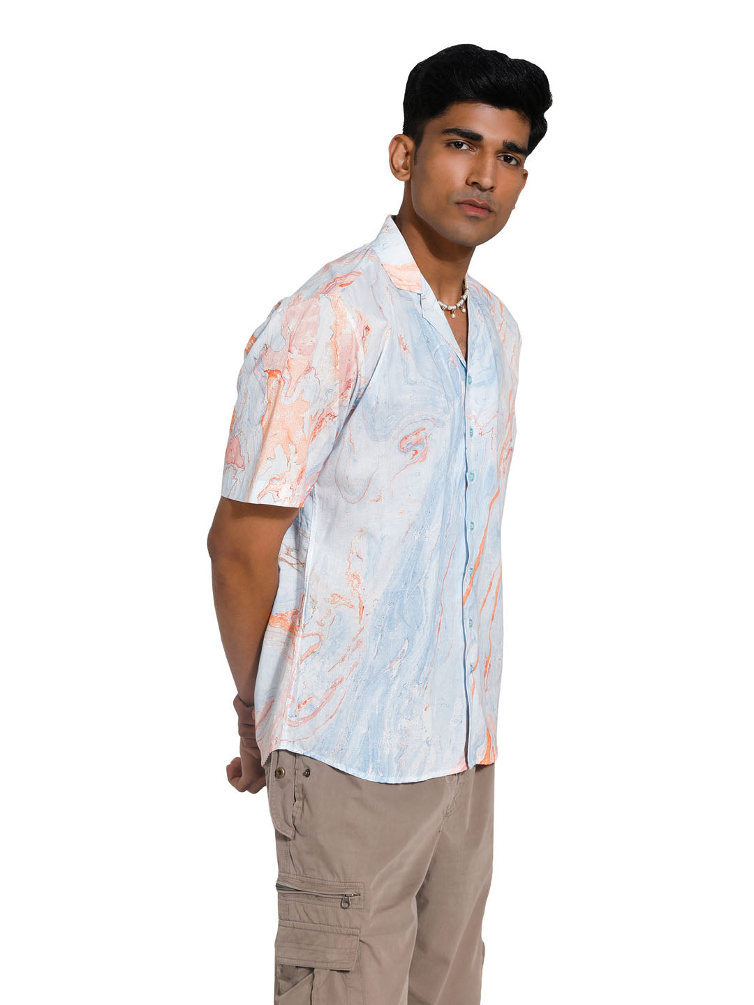 Men's MultiColour Cotton Ethnic Shirt