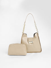 Women's The Monogram Shoulder Bag - Ivory White