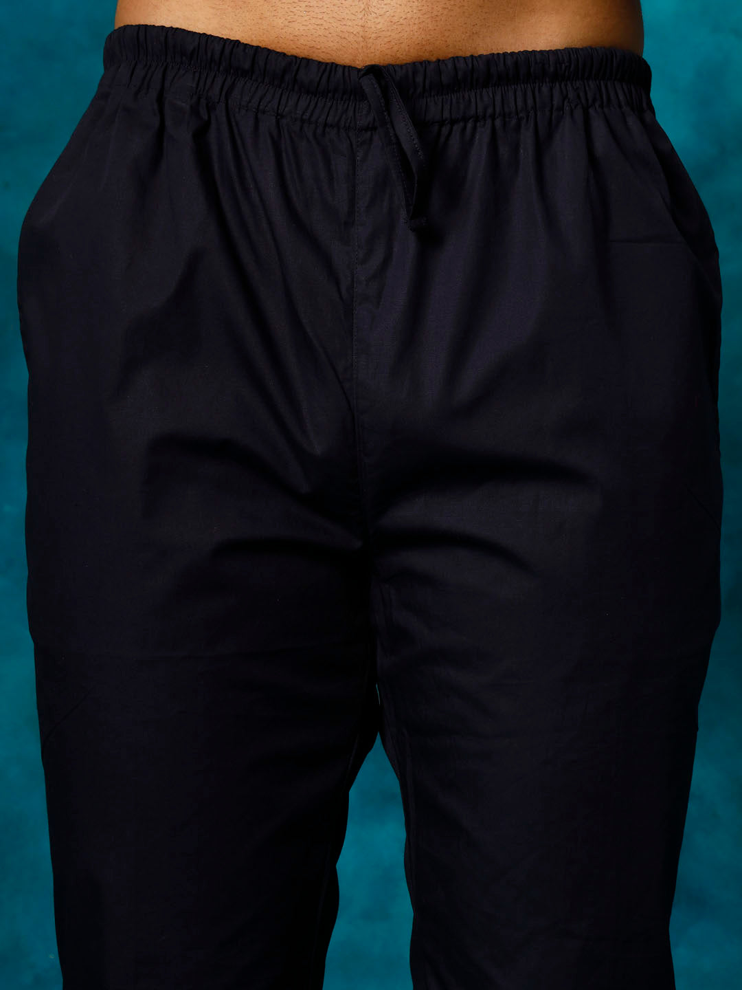 Men's Navy Blue Cotton Pant Style Pyjama