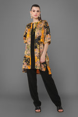 Aliyah Abstract Floral Printed Tunic