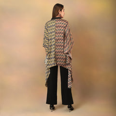 Flared Duo Printed Kimono Top