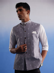 Men's Gray - Nehru Jacket