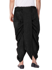 Men's Black Silk Blend Dhoti