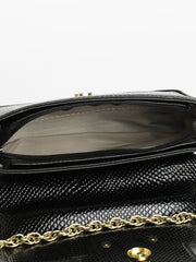 Women's The Reptilia Sling Bag - Midnight Black