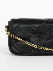 Women's The Quilted Butterfly Shoulder Bag - Midnight Black