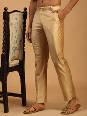 Men's Rose Gold Viscose Pant Style Pyjama