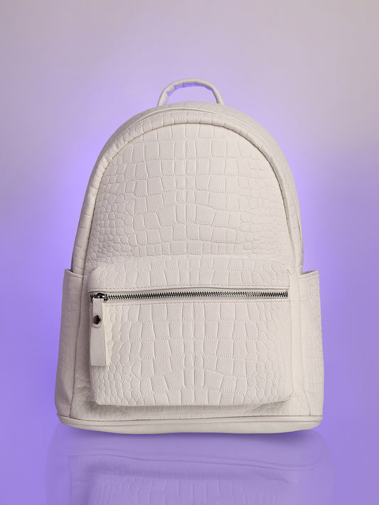 Women's The Croc Curve Backpack - Daisy White