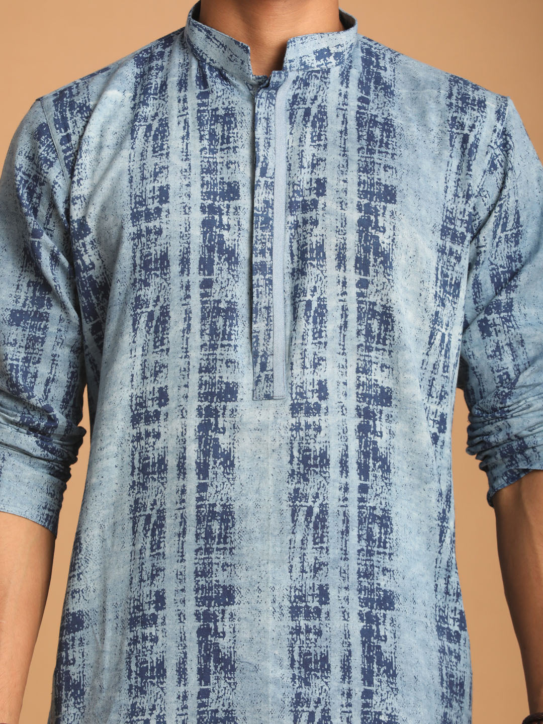 Men's Indigo Blue Cotton Kurta