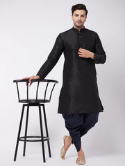 Men's Navy Blue Cowl Dhoti