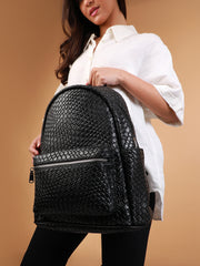 Women's The Weave Curve Backpack - Onyx Black