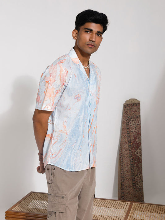 Men's MultiColour Cotton Ethnic Shirt