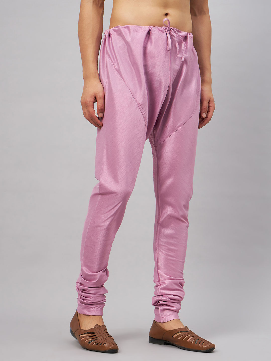 Men's Onion Pink Silk Blend Pyjama