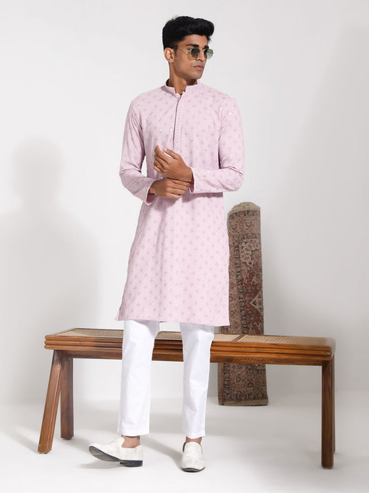 Men's Onion Rayon Kurta And Pyjama Set