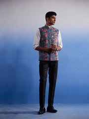 Men's Aqua - Nehru Jacket