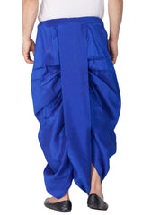 Men's Blue Silk Blend Dhoti