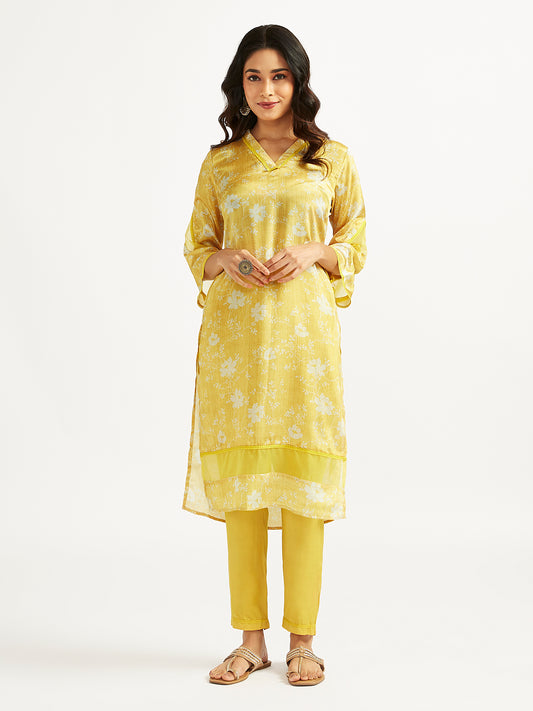 Women's Yellow Kurta Set