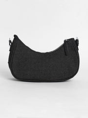 Women's The Denim Shoulder Bag - Charcoal Black