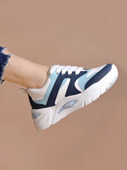 Shoetopia Smart Casual Navy-Blue Sneakers For Women & Girls