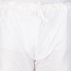 Men's White Silk Blend Pyjama