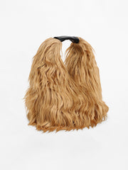 Women's The Fur Hobo Bag - Beige