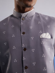 Men's Gray - Nehru Jacket