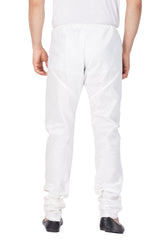 Men's White Silk Blend Pyjama