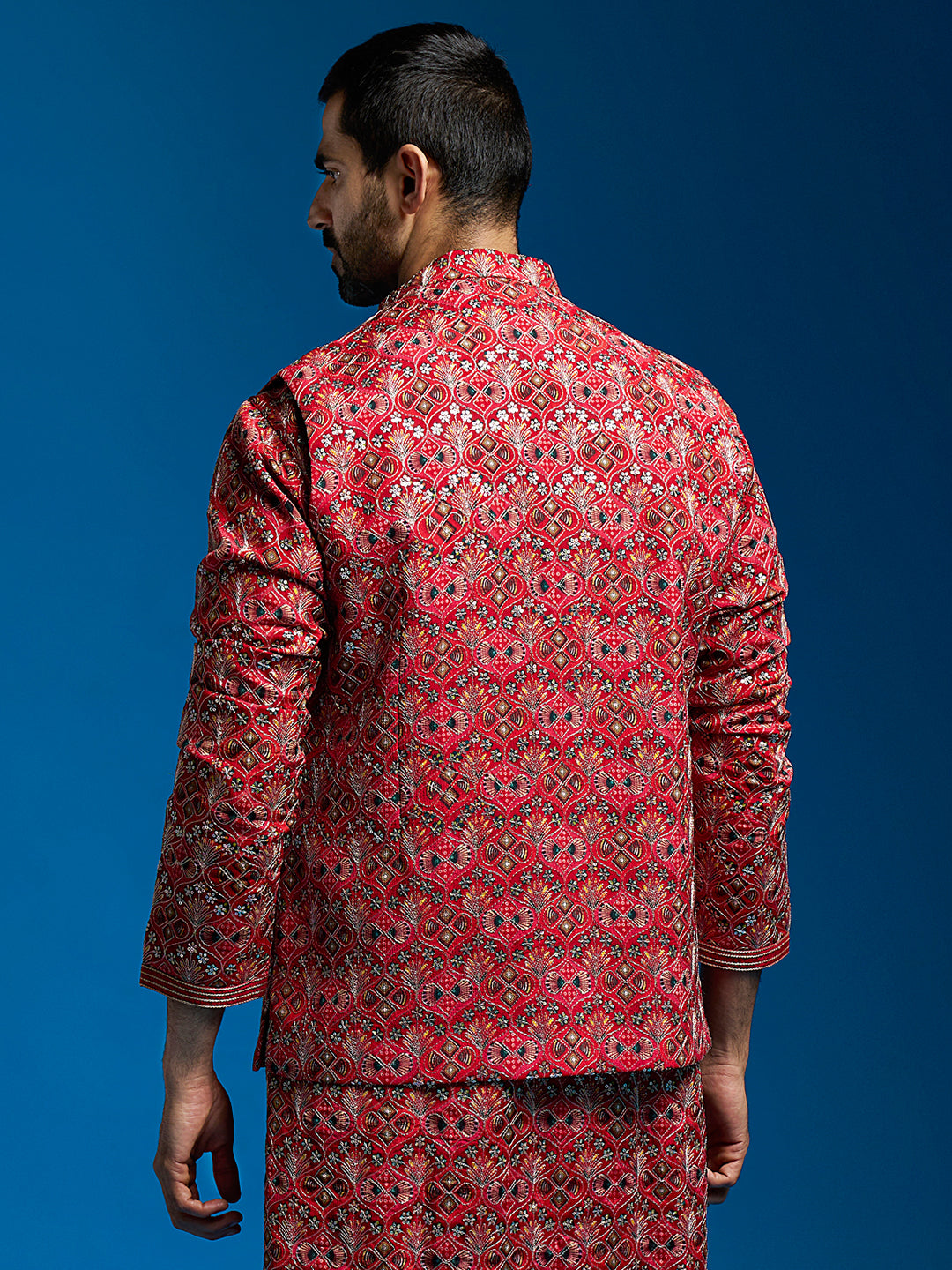 Men's Red - Nehru Jacket