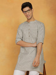 Men's Green Cotton Kurta