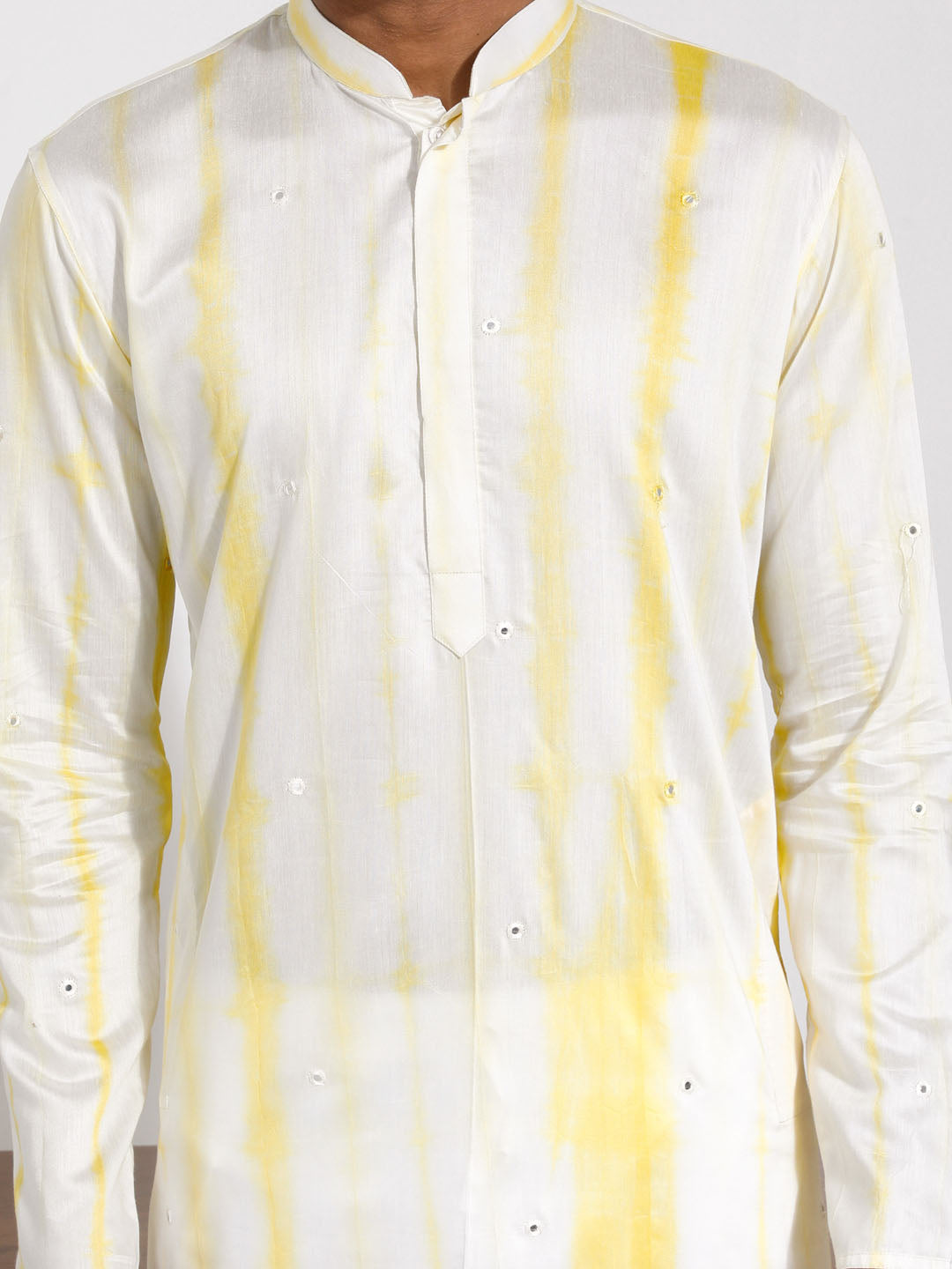 Men's Yellow Viscose Kurta