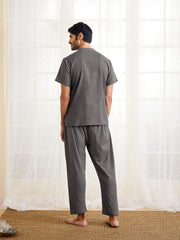 Men's Mud Cotton Kurta Pyjama Set