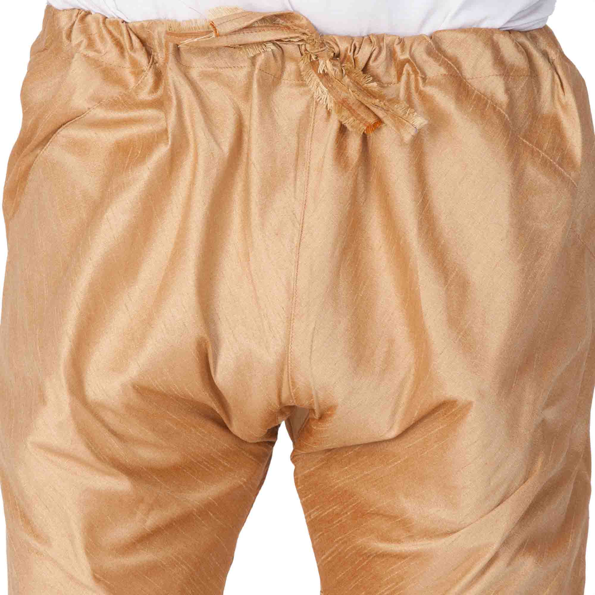 Men's Gold Silk Blend Pyjama