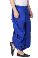 Men's Blue Silk Blend Dhoti