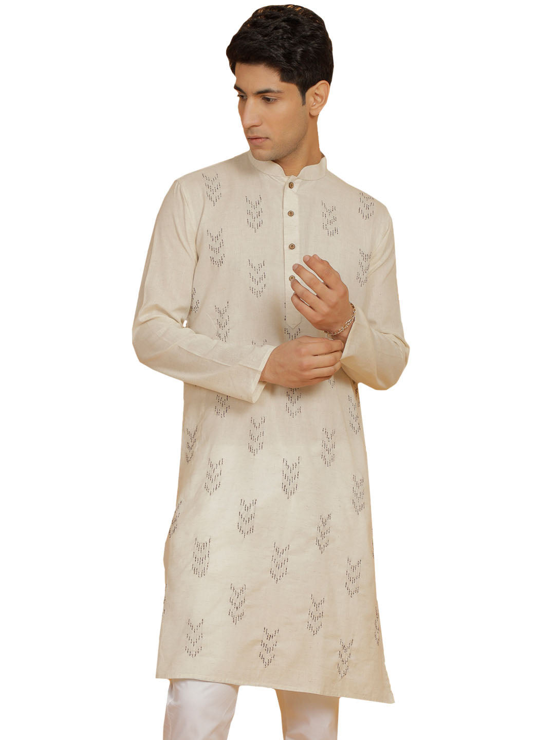 Men's Cream  Kora Kurta